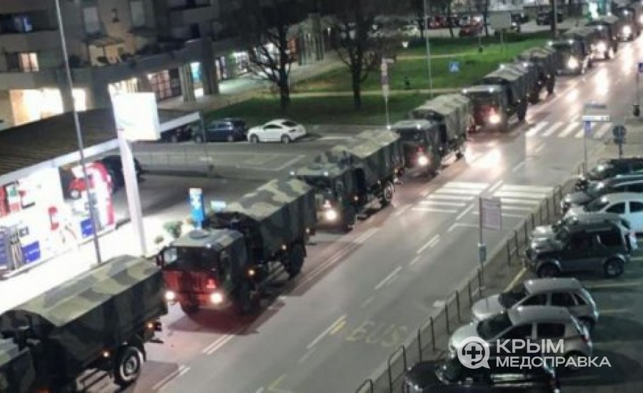 тела погибших от вируса в Италии вывозят грузовиками. Крематории не справляются (ФОТО)